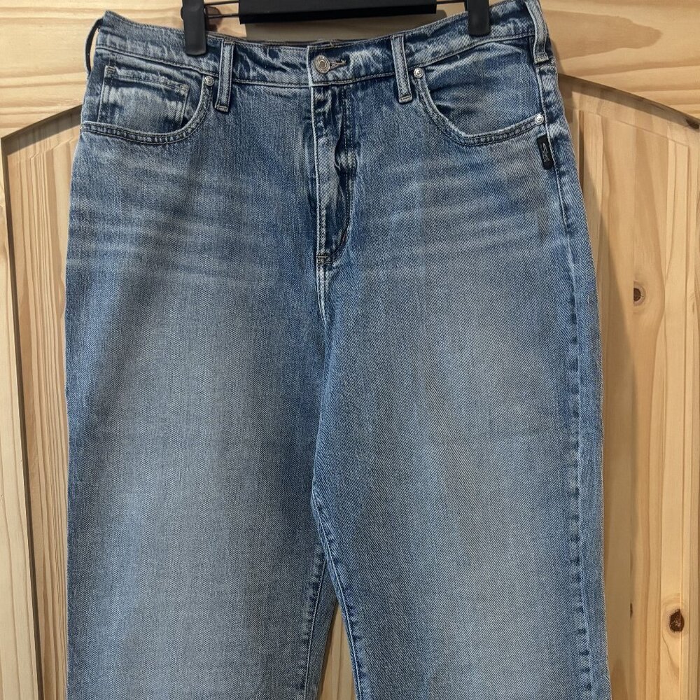 Men's Silver Bootcut Jeans Size 33/33